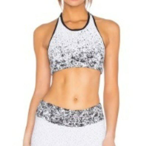 Women's Koral Activewear Pixelate Splatter Crop Leggings &‎ Sports Bra Set Small - Picture 1 of 13